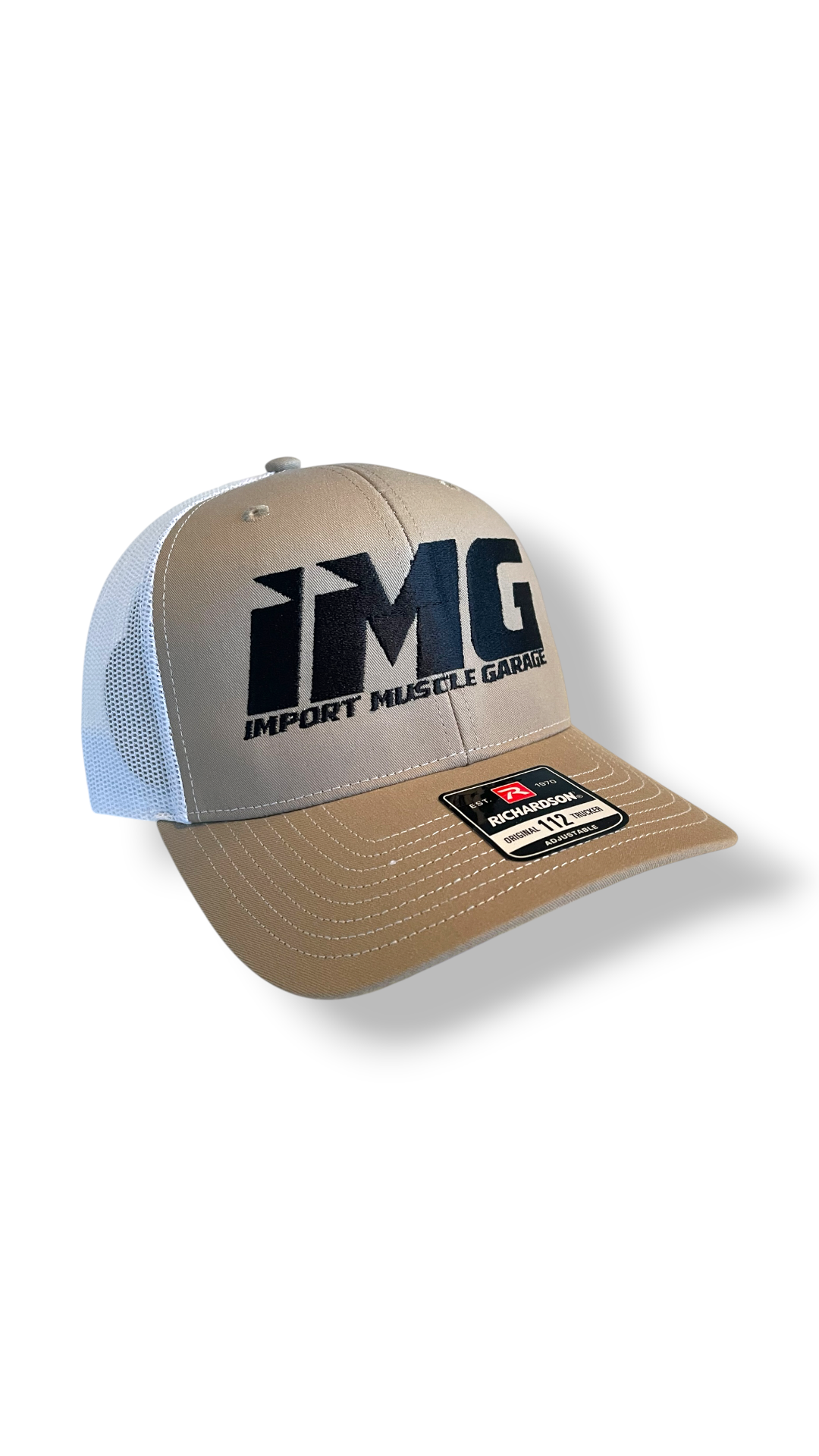 IMG – 112 Split Khaki/White Richardson Trucker